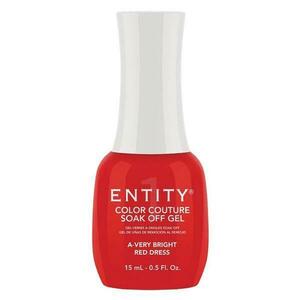 Pigmentált Zselés Körömlakk – Entity Color Couture Soak Off Gel, árnyalata „A Very Bright Red Dress”, 15 ml kép