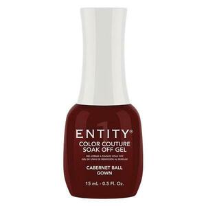 Pigmentált Zselés Körömlakk - Entity Color Couture Soak Off Gel, árnyalata "Cabernet Ball Gown", 15 ml kép