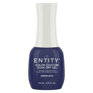 Pigmentált Zselés Körömlakk - Entity Color Couture Soak Off Gel, árnyalata "Denim Diva", 15 ml kép