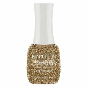 Pigmentált Zselés Körömlakk - Entity Color Couture Soak Off Gel, árnyalata "Drops of Gold", 15 ml kép