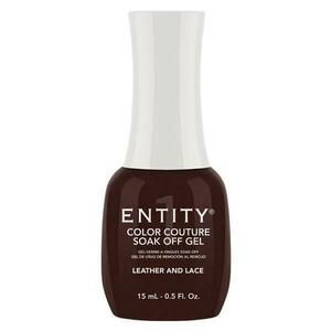 Pigmentált Zselés Körömlakk - Entity Color Couture Soak Off Gel, árnyalata "Leather and Lace", 15 ml kép