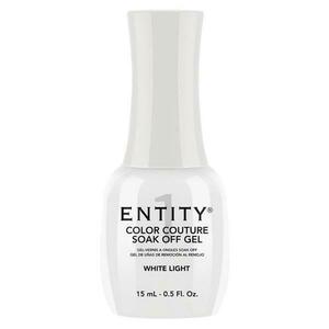 Pigmentált Zselés Körömlakk - Entity Color Couture Soak Off Gel, árnyalata "White", 15 ml kép