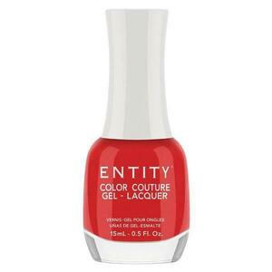 Zselés Hatású Körömlakk - Entity Color Couture Gel - Lacquer, árnyalata "A Very Bright Red Dress", 15 ml kép