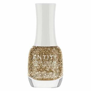 Zselés Hatású Körömlakk - Entity Color Couture Gel - Lacquer, árnyalata "Drops Of Gold", 15 ml kép