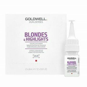 Goldwell Dualsenses Blondes & Highlights Color Lock Serum öblítés nélküli ápolás szőke hajra 12 x 18 ml kép