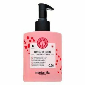 Maria Nila Colour Refresh tápláló maszk színes pigmentekkel a vörös árnyalatok újraélesztéséhez Bright Red 300 ml kép