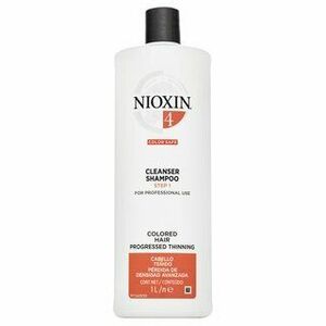 Nioxin System 4 Cleanser Shampoo tápláló sampon vékony szálú festett hajra 1000 ml kép