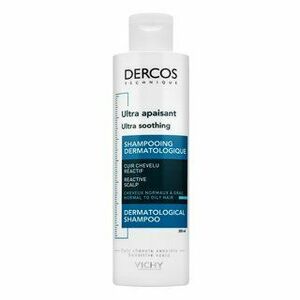 Vichy Dercos Ultra Soothing Sulfate-Free Shampoo Normal To Oily Hair szulfátmentes sampon zsíros fejbőrre 200 ml kép