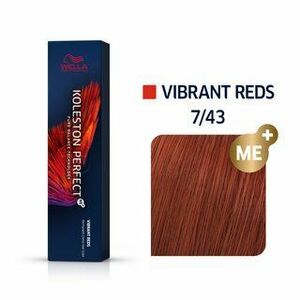 Wella Professionals Koleston Perfect Me+ Vibrant Reds professzionális permanens hajszín 7/43 60 ml kép