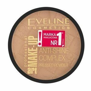 Eveline Make-Up Art Anti-Shine Complex Pressed Powder púder az egységes és világosabb arcbőrre 33 Golden Sand 14 g kép