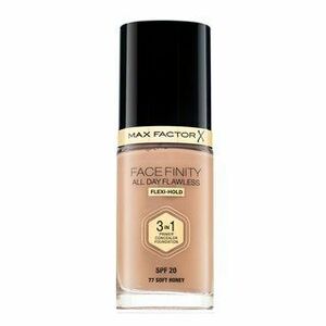 Max Factor Facefinity All Day Flawless Flexi-Hold 3in1 Primer Concealer Foundation SPF20 77 folyékony make-up 3 az 1-ben 30 ml kép