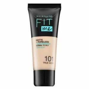 Maybelline Fit Me! Foundation Matte + Poreless 101 True Ivory folyékony make-up matt hatású 30 ml kép