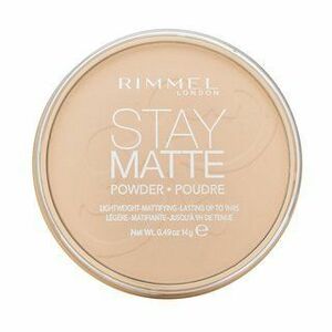 Rimmel London Stay Matte Long Lasting Pressed Powder 001 Transparent transparens púder matt hatású 14 g kép