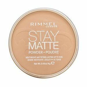 Rimmel London Stay Matte Long Lasting Pressed Powder 006 Warm Beige púder matt hatású 14 g kép