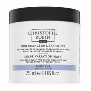 Christophe Robin Shade Variation Mask tápláló maszk színes pigmentekkel szőke hajra Baby Blonde 250 ml kép