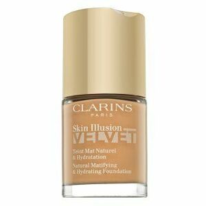 Clarins Skin Illusion Velvet Natural Matifying & Hydrating Foundation folyékony make-up matt hatású 108W Sand 30 ml kép