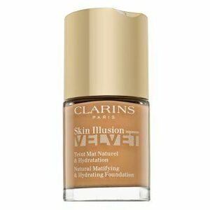 Clarins Skin Illusion Velvet Natural Matifying & Hydrating Foundation folyékony make-up matt hatású 112.3N Sandalwood 30 ml kép