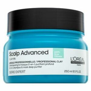 L´Oréal Professionnel Scalp Advanced Anti-Oiliness Professional Clay 2-in-1 Shampoo & Mask Deep Purifier sampon + maszk zsíros hajra 250 ml kép