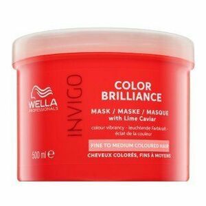 Wella Professionals Invigo Color Brilliance Mask with Lime Caviar Fine to Medium Colored Hair védő maszk vékony szálú festett hajra 500 ml kép