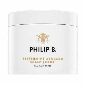 PHILIP B Peppermint & Avocado Scalp Scrub bőrradír fejbőrre 236 ml kép