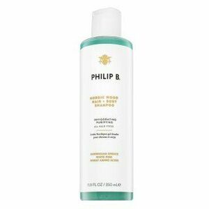 PHILIP B Nordic Wood Hair + Body Shampoo sampon és tusfürdő 2in1 tápláló hatással 350 ml kép