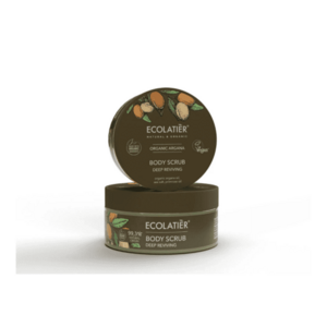 Mélyen tápláló organikus argán Testradír- 300g - Ecolatier kép