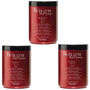 Rekonstrukciós hajmaszk csomag sérült hajra, 3 db. - Fanola Botugen Hair System Botolife Reconstructive Mask, 1000ml kép