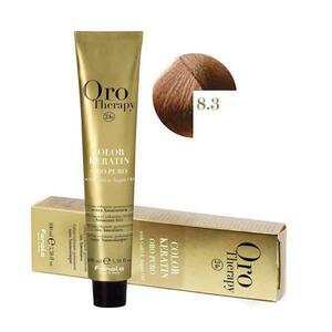 Demipermanens Hajfesték Fanola Oro Therapy Color Keratin 8.3 Arany Világos Szőke, 100ml kép