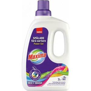 Folyékony Mosószer Színes Ruháknak - Sano Maxima Power Gel Mix& Wash, 3000 ml kép