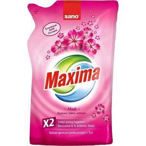 Pézsma Illatú Ruhaöblítő, utántöltő – Sano Maxima Musk Hygienic Fabric Softener Refill, 1000 ml kép