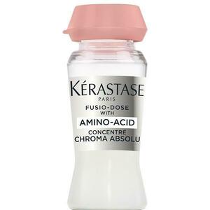 Koncentrált Kezelés Érzékeny vagy Sérült Festett Hajra - Kerastase Fusio-Dose With Amino-Acid Concentre Chroma Absolu, 10 x 12 ml kép