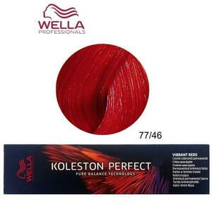 Permanens krém-hajfesték - Wella Professionals Koleston Perfect Vibrant Reds, árnyalat 77/46 Lilás Vörös Intenzív Középszőke kép