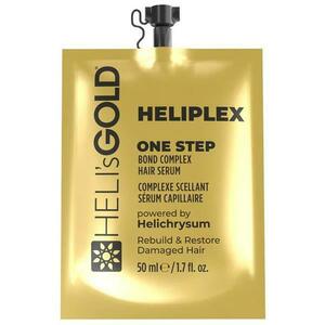 Sérült haj helyreállítására és újjáépítésére szérum – Heli's Gold Heliplex One Step Bond Complex Hair Serum, 50 ml kép