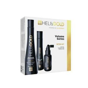 Hajápolókészlet vékony, vékony és normál hajra – Heli's Gold Volume Series Intro Kit: Sampon Volumize 300 ml, Balzsam Weightless 100 ml, Revitalizáló hajkezelés Antidote Sca kép