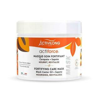 Erősítő maszk fekete ricinusolajjal törékeny hajra - Activilong Actiforce Fortifying Care Mask, 300 ml kép