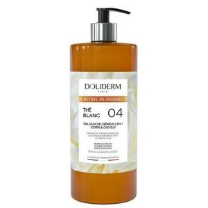 Tusfürdő és krémes sampon 2 az 1-ben fehér tea kivonattal - Doliderm The Blanc 04 Gel Douche Cremeux 2en1, 1000 ml kép