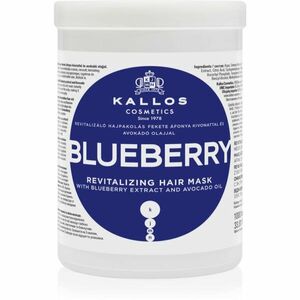 Kallos KJMN Professional Blueberry revitalizáló maszk száraz, sérült, vegyileg kezelt hajra 1000 ml kép