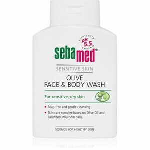 Sebamed Wash Gyengéd tisztító emulzió arcra és testre olívaolajjal 200 ml kép