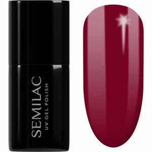 Semilac UV Hybrid Hottie géles körömlakk árnyalat 071 Deep Red 7 ml kép