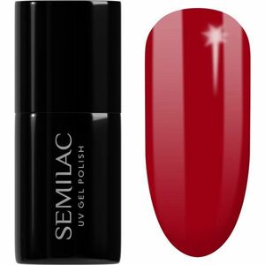 Semilac UV Hybrid Hottie géles körömlakk árnyalat 027 Intense Red 7 ml kép