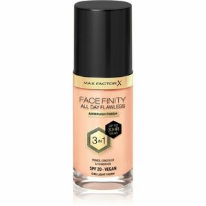 Max Factor Facefinity All Day Flawless tartós alapozó SPF 20 árnyalat 40 Light Ivory 30 ml kép