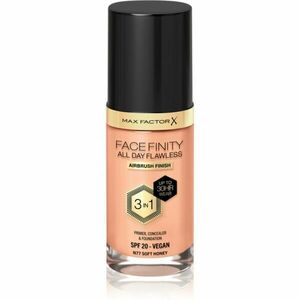 Max Factor Facefinity All Day Flawless tartós alapozó SPF 20 árnyalat 77 Soft Honey 30 ml kép