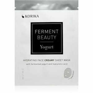 KORIKA FermentBeauty Hydrating Face Sheet Mask with Fermented Yogurt and Hyaluronic Acid hidratáló gézmaszk fermentált joghurttal és hialuronsavval 23 kép