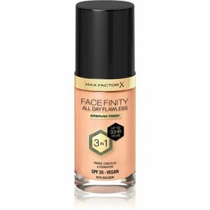 Max Factor Facefinity All Day Flawless tartós alapozó SPF 20 árnyalat 75 Golden / N75 Golden 30 ml kép