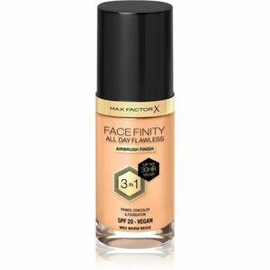 Max Factor Facefinity All Day Flawless tartós alapozó SPF 20 árnyalat 62 Warm Beige 30 ml kép