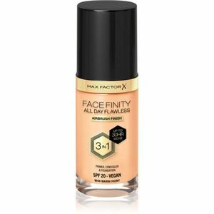 Max Factor Facefinity All Day Flawless tartós alapozó SPF 20 árnyalat 44 Warm Ivory 30 ml kép