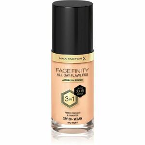 Max Factor Facefinity All Day Flawless tartós alapozó SPF 20 árnyalat 42 Ivory 30 ml kép