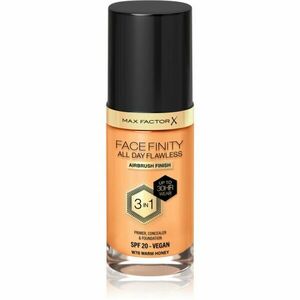 Max Factor Facefinity All Day Flawless tartós alapozó SPF 20 árnyalat 78 Warm Honey 30 ml kép