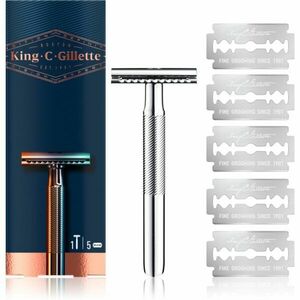 Gillette King C. Double Edge borotva + 5 db borotvapenge 1 db kép