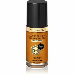 Max Factor Facefinity All Day Flawless tartós alapozó SPF 20 árnyalat W95 Hazelnut 30 ml kép